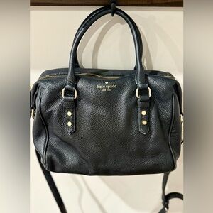 Kate Spade Black Pebbled Leather Satchel
